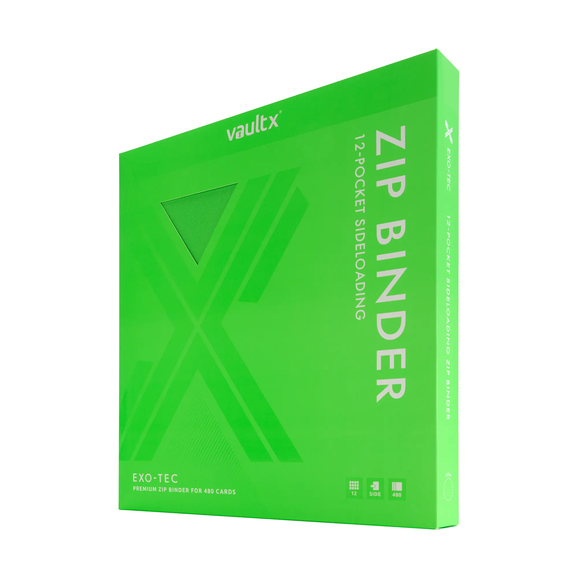 12-Pocket Exo-Tec® Zip Binder Neon Green - Image 7