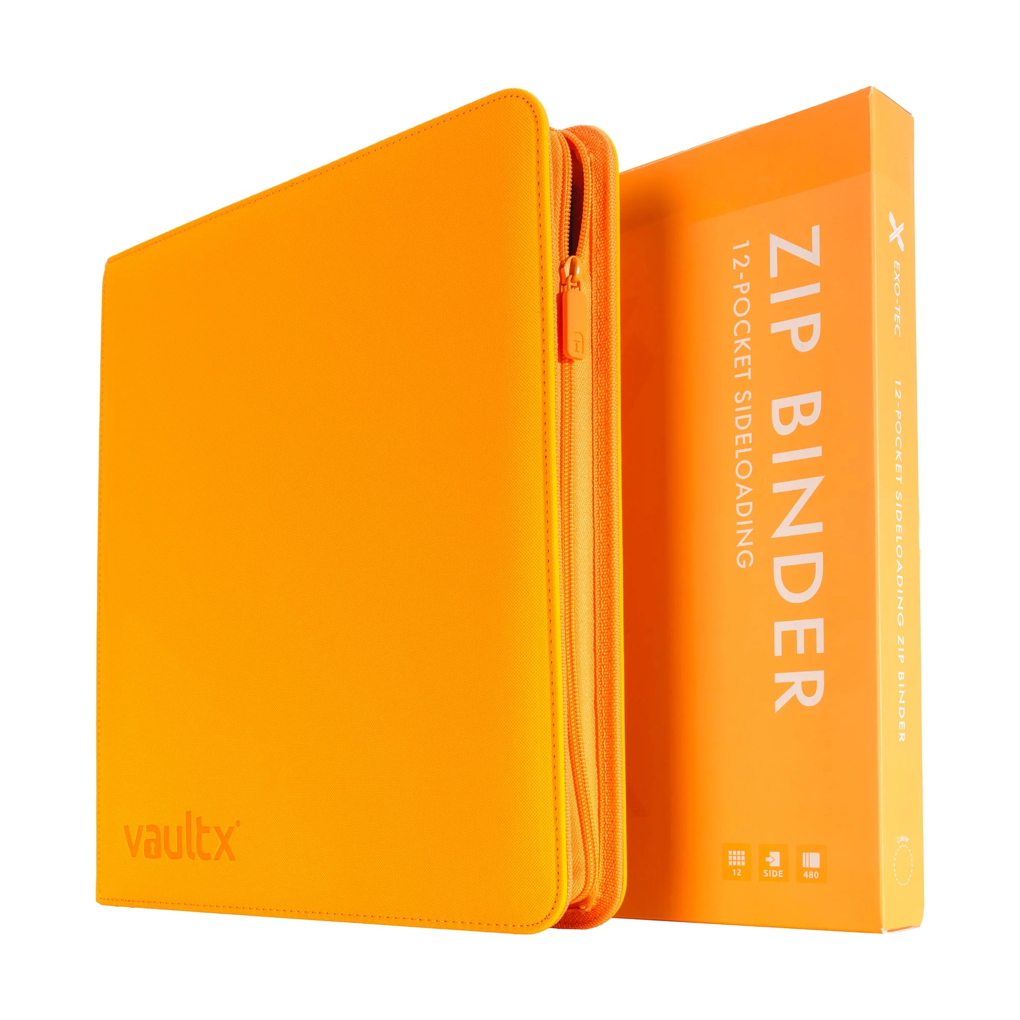 12-Pocket Exo-Tec® Zip Binder Neon Orange - Image 5