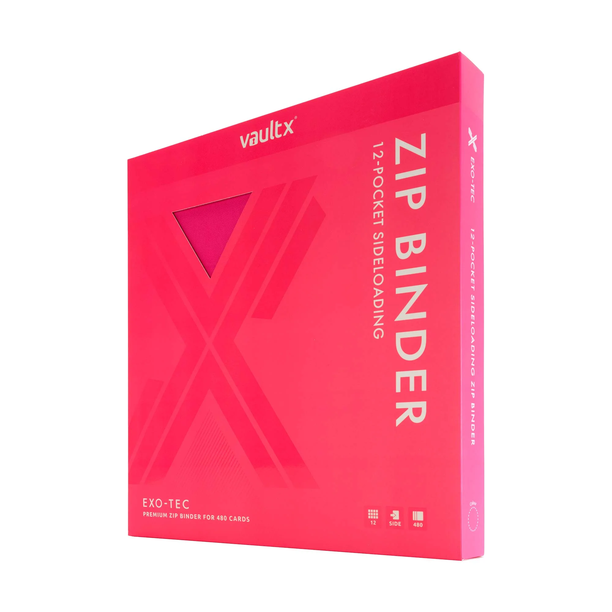 12-Pocket Exo-Tec® Zip Binder Neon Pink - Image 7