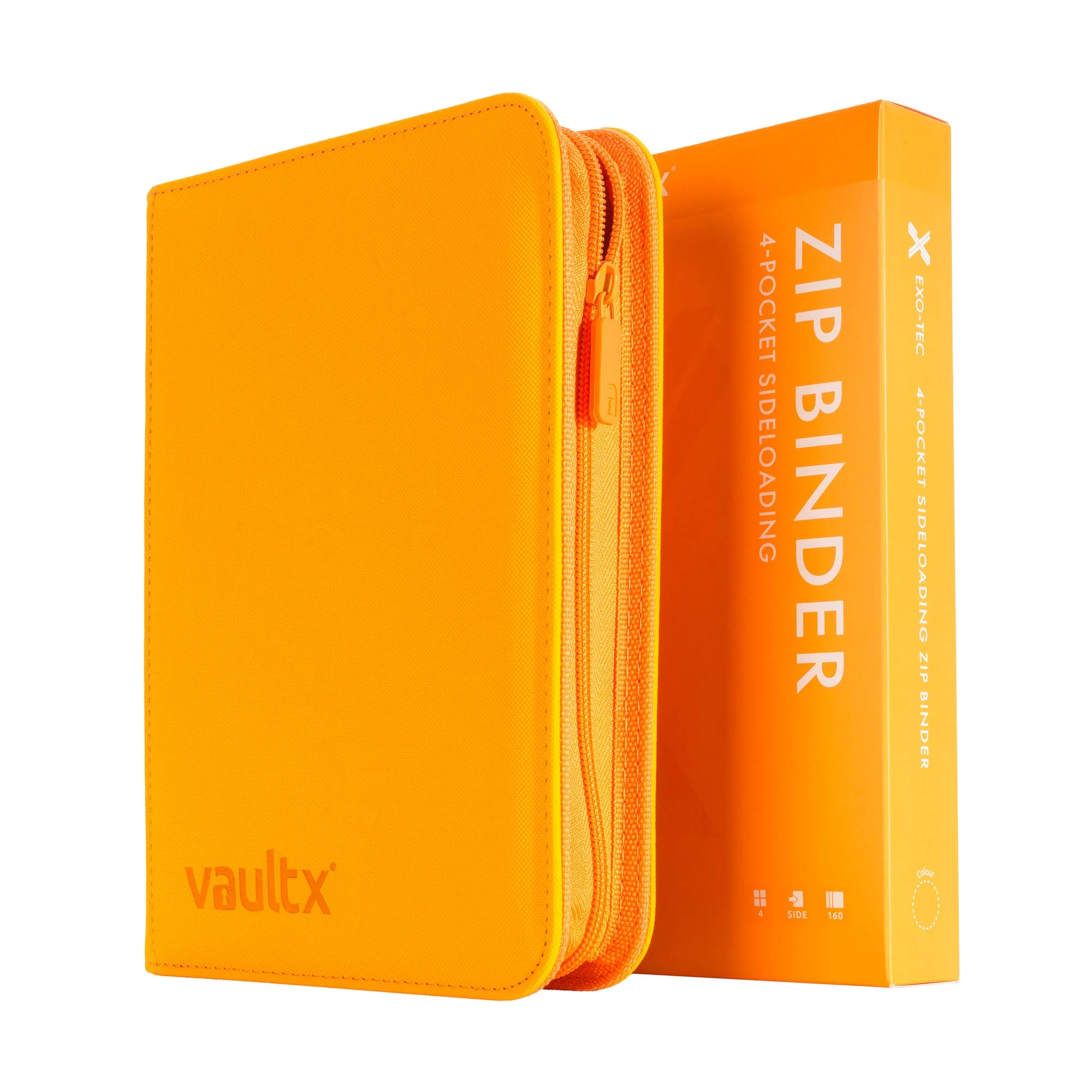 4-Pocket Exo-Tec® Zip Binder Neon Orange - Image 5