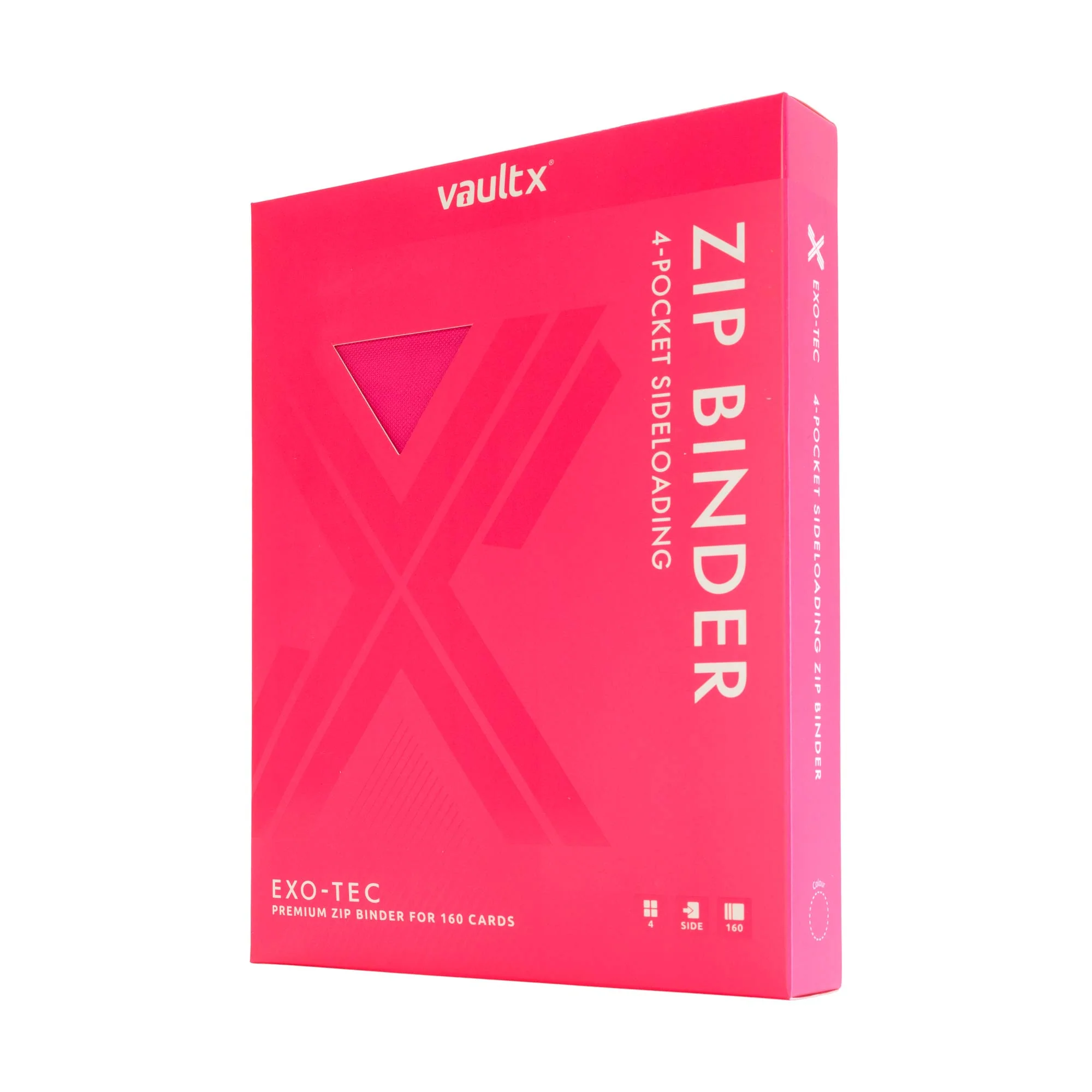 4-Pocket Exo-Tec® Zip Binder Neon Pink - Image 8
